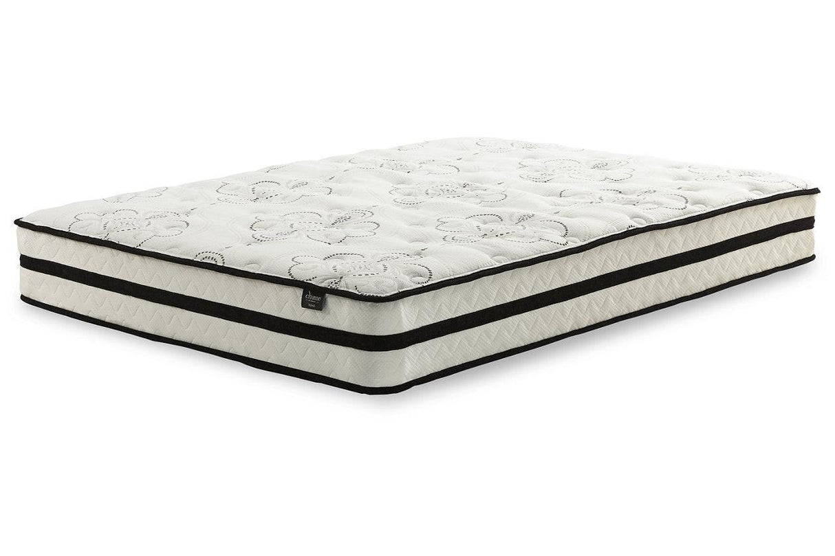 Chime 10 Inch Hybrid White Queen Mattress in a Box by Ashley at Eve Furniture