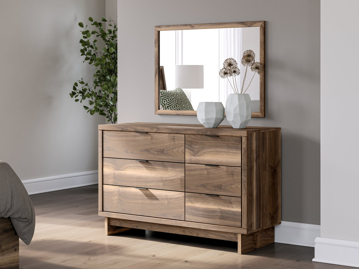 Chirason Brown Dresser and Mirror by Ashley at Eve Furniture