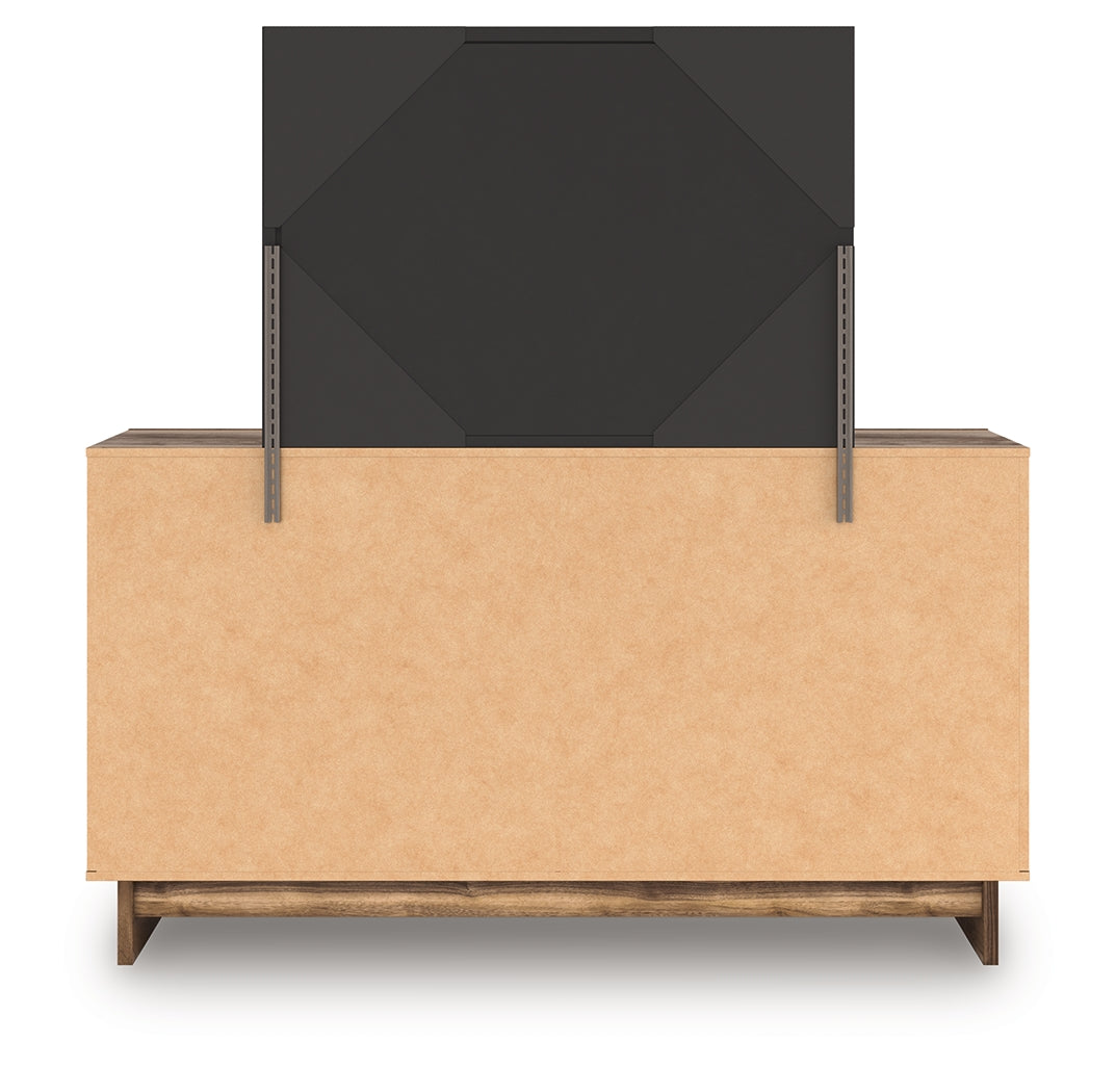 Chirason Brown Dresser and Mirror by Ashley at Eve Furniture