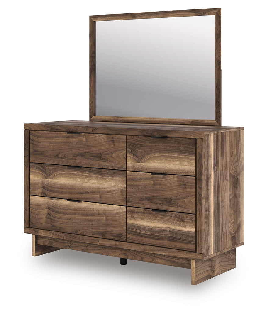 Chirason Brown Dresser and Mirror by Ashley at Eve Furniture