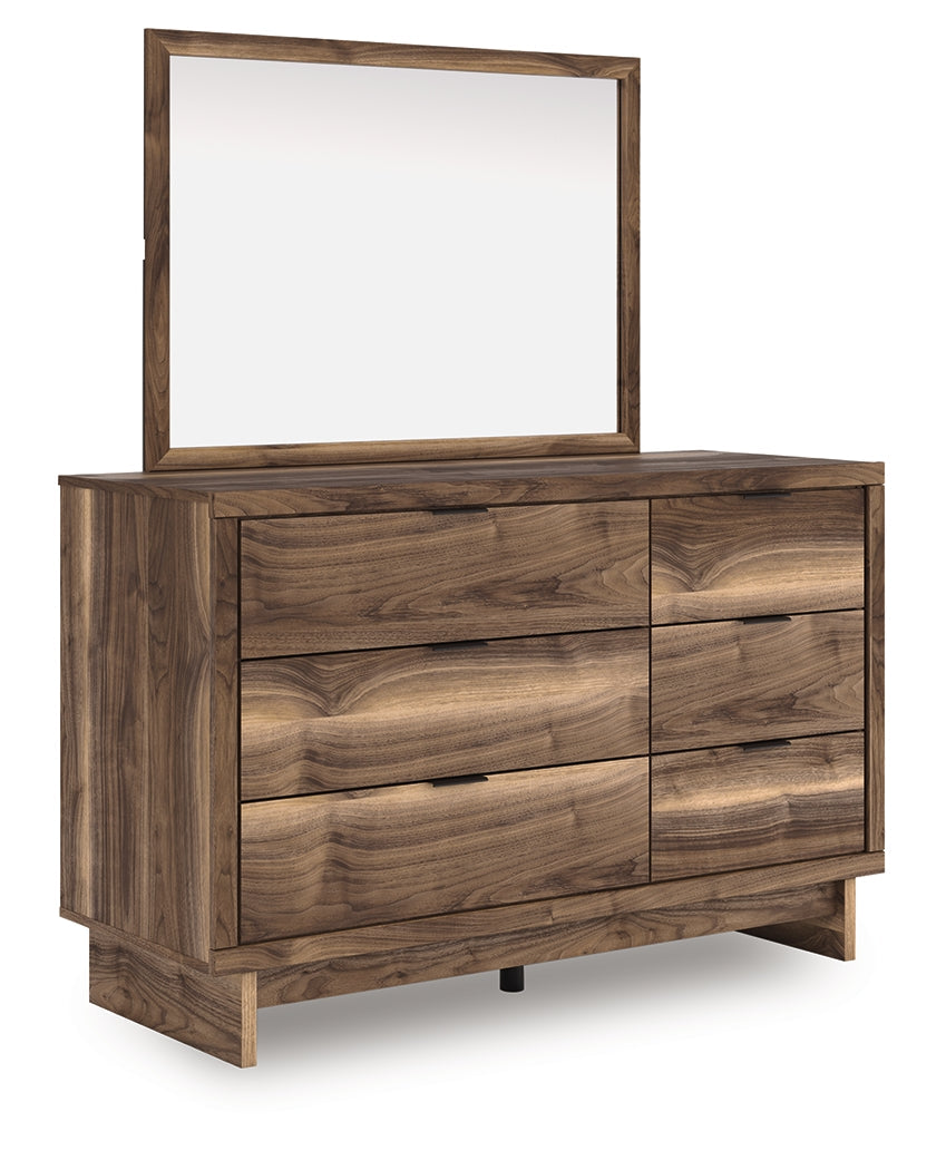 Chirason Brown Dresser and Mirror by Ashley at Eve Furniture