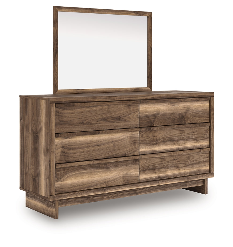 Chirason Brown Dresser and Mirror by Ashley at Eve Furniture
