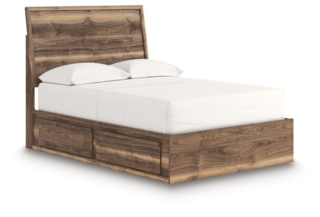 Chirason Brown Full Panel Bed with Storage by Ashley at Eve Furniture