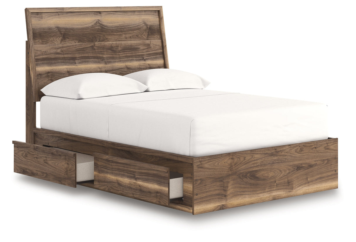 Chirason Brown Full Panel Bed with Storage by Ashley at Eve Furniture