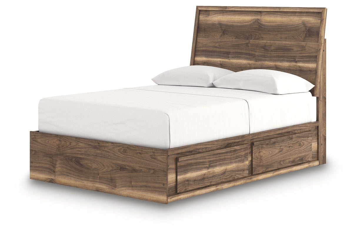 Chirason Brown Full Panel Bed with Storage by Ashley at Eve Furniture