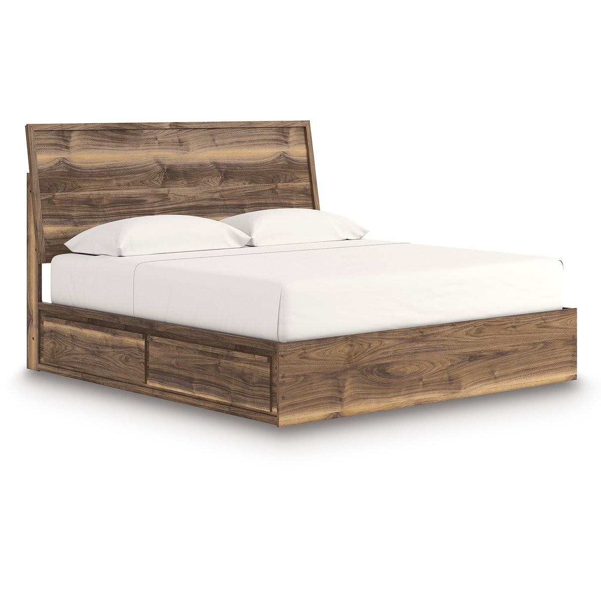 Chirason Brown Storage Panel Bedroom Set with 2 One-Side Drawers by Ashley at Eve Furniture