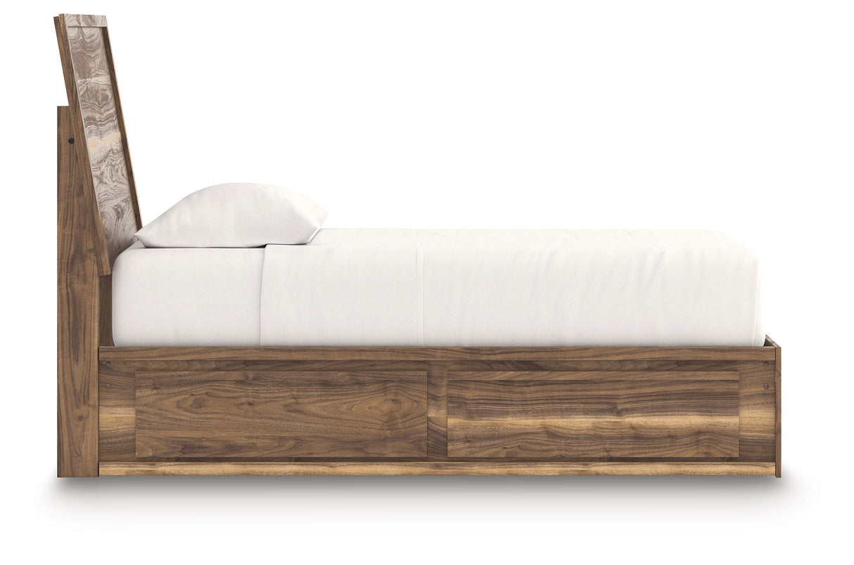 Chirason Brown Twin Panel Bed with Storage by Ashley at Eve Furniture