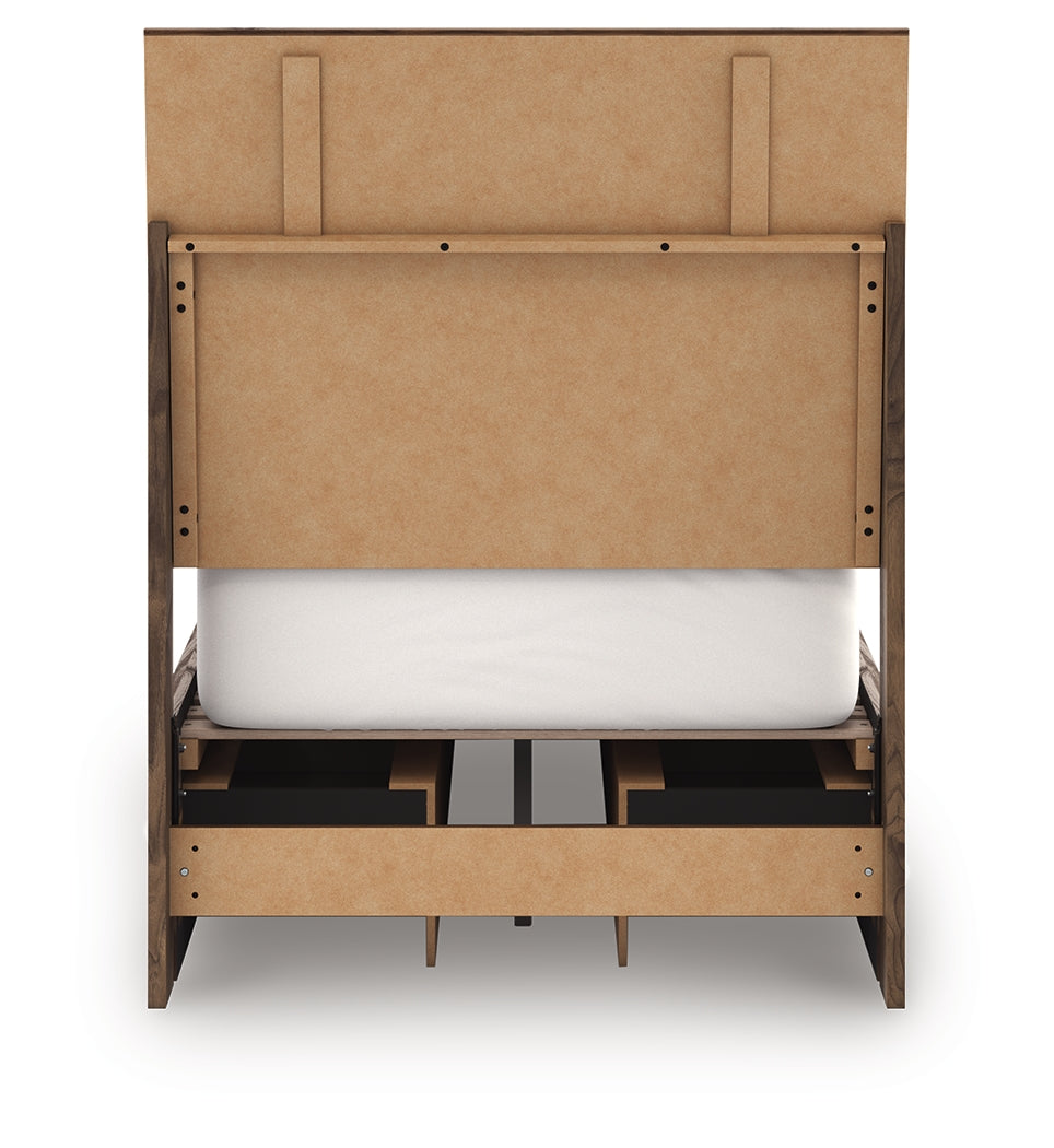 Chirason Brown Twin Panel Bed with Storage by Ashley at Eve Furniture