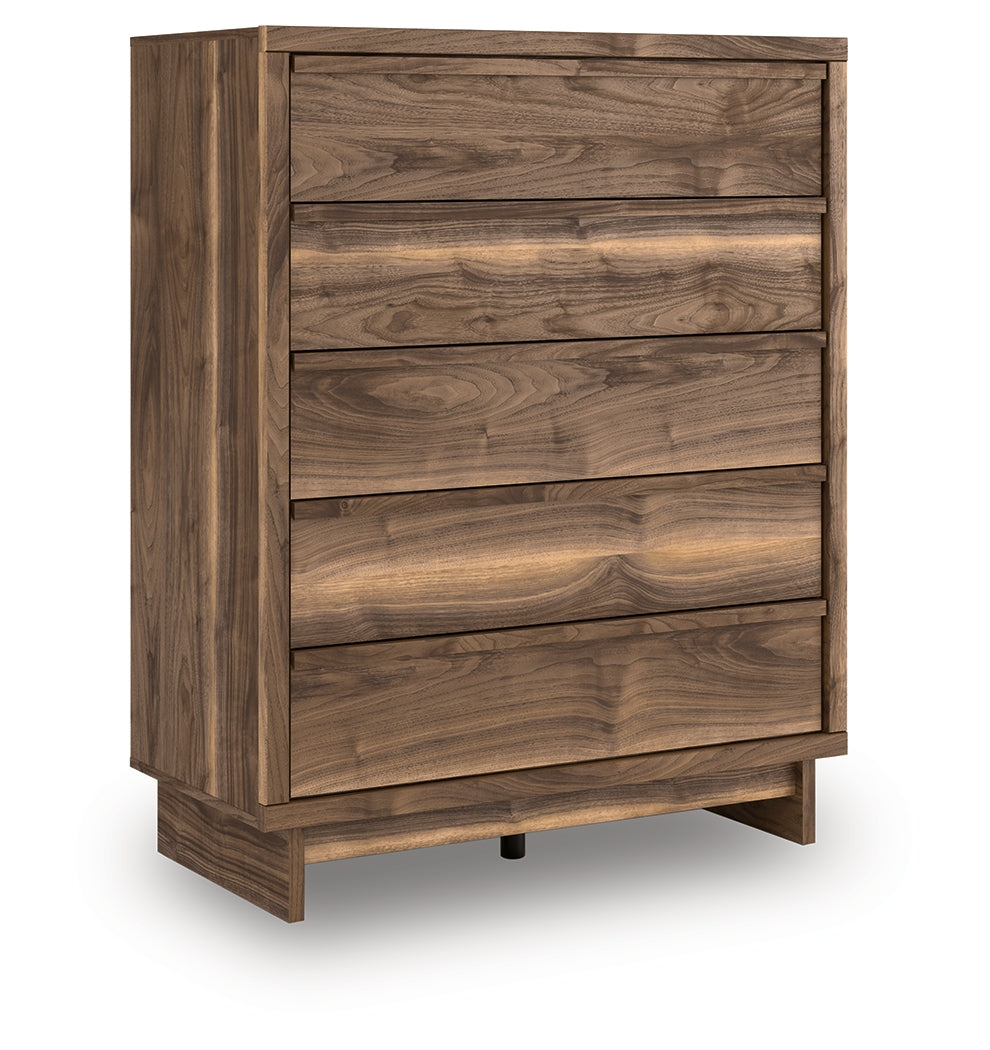 Chirason Brown Wide Chest by Ashley at Eve Furniture