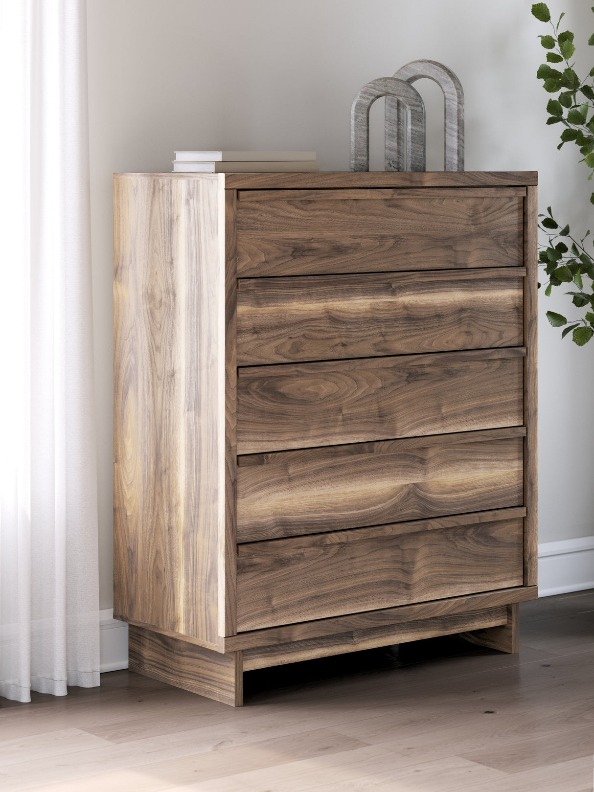 Chirason Brown Wide Chest by Ashley at Eve Furniture
