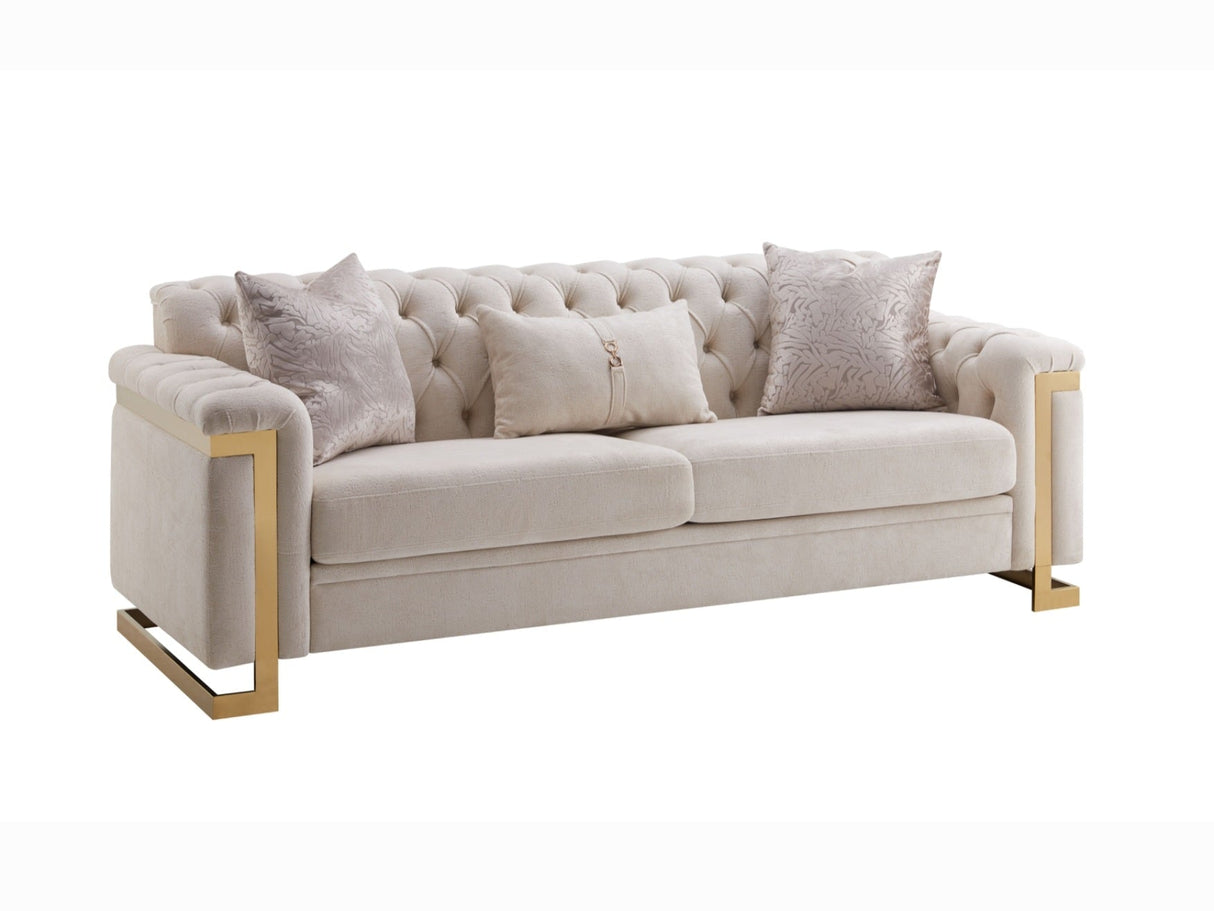 Chloe Luxury Living Room Set by Cosmos Furniture at Eve Furniture