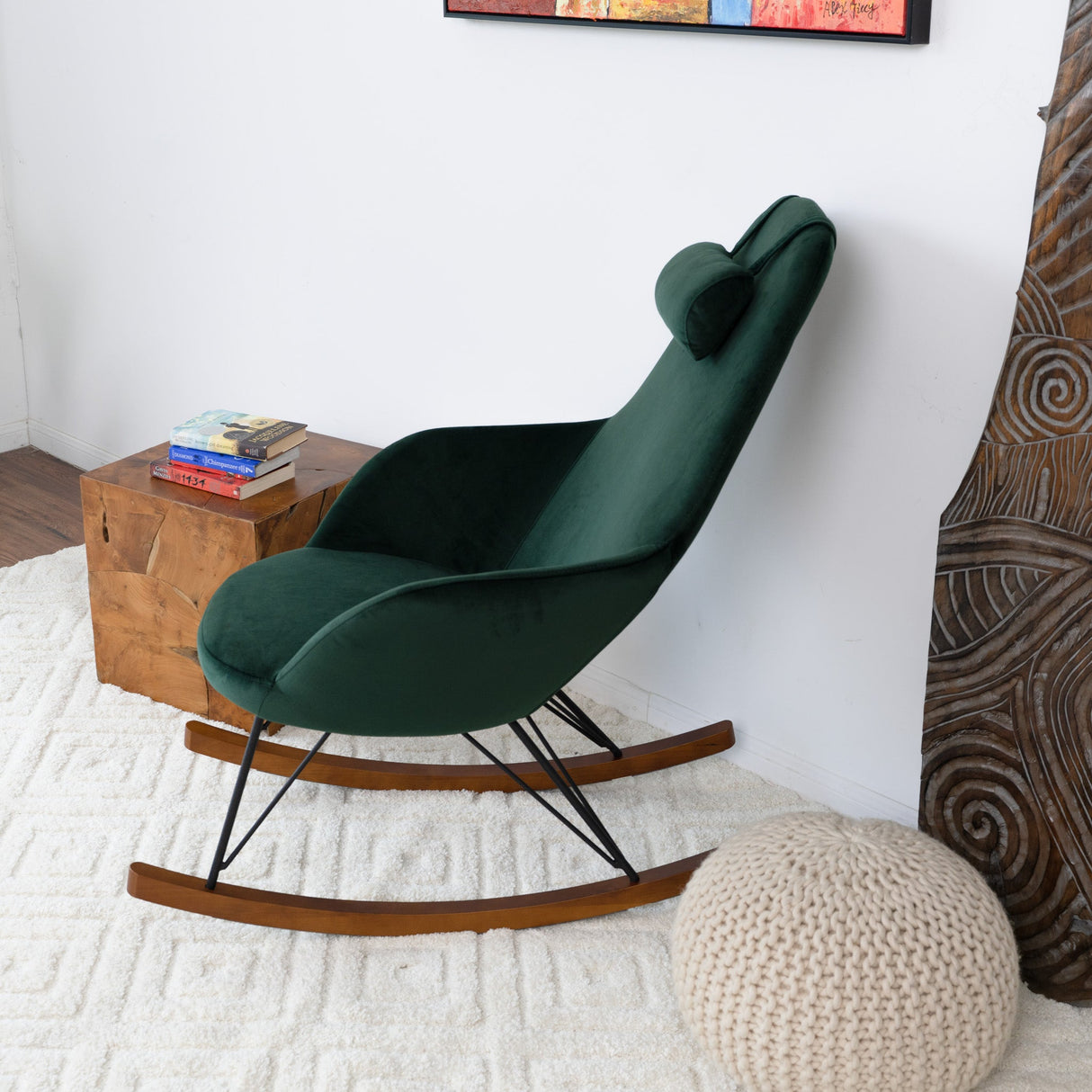 Chloe Mid Century Modern Rocker Livingroom And Bedroom Chair by Ashcroft Furniture at Eve Furniture