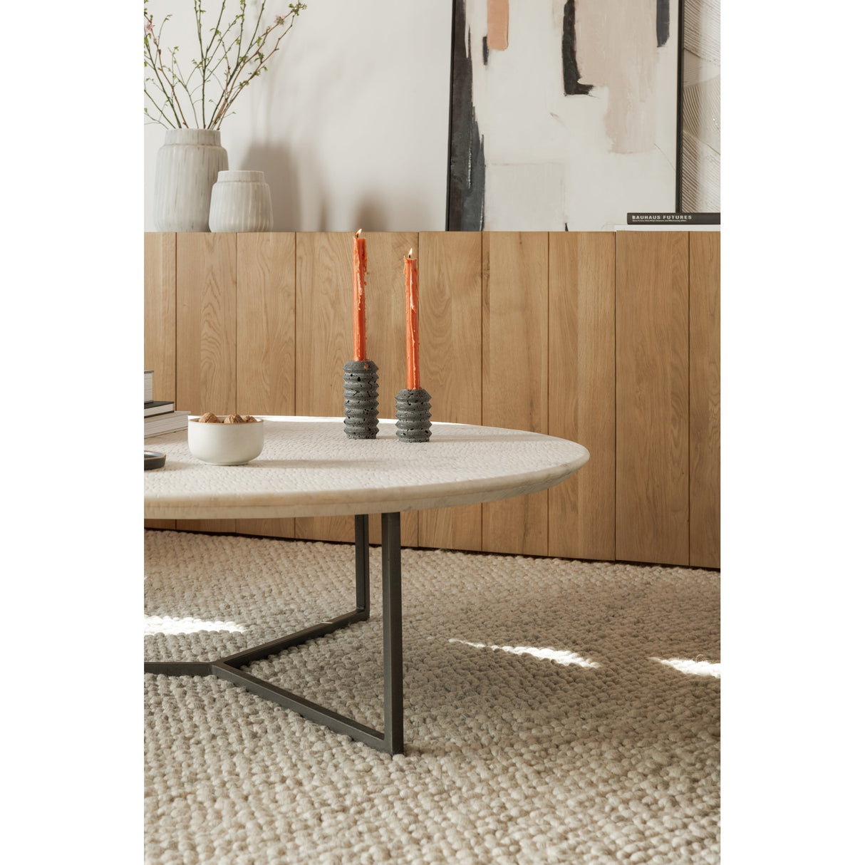 Chloe White Coffee Table by Moe's Home at Eve Furniture