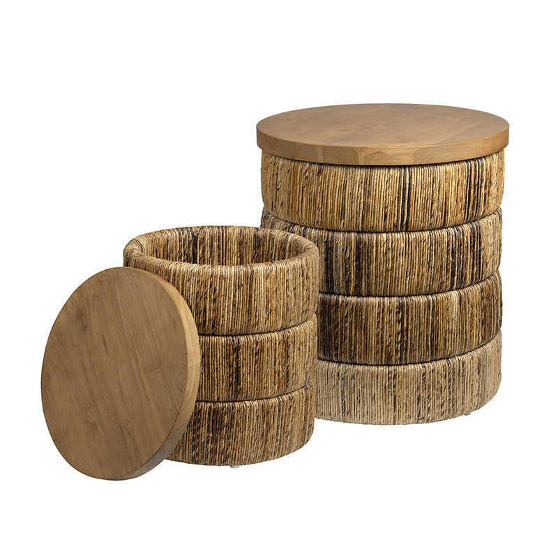 Choco Brown 2-Piece Storage Tables by Crestview at Eve Furniture
