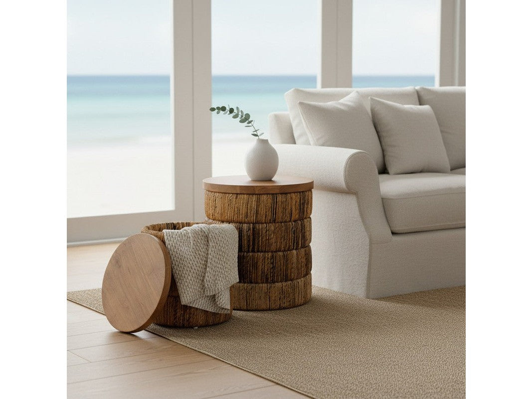 Choco Brown 2-Piece Storage Tables by Crestview at Eve Furniture