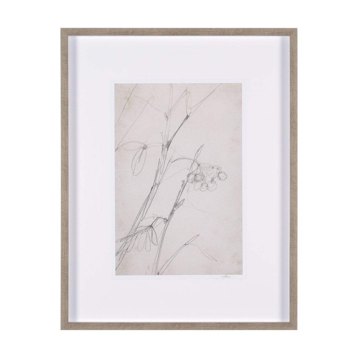 Chokecherry 1 by Mercana Studio a Hand Embellished Framed Art Print Matted under Glass by Mercana at Eve Furniture