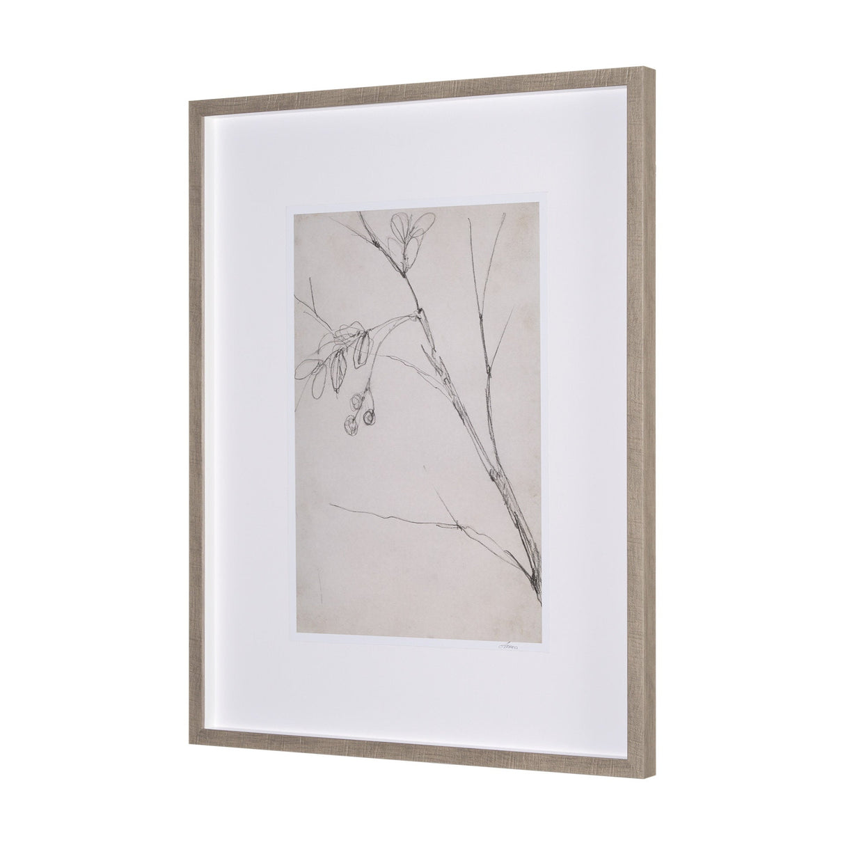 Chokecherry 3 by Mercana Studio a Hand Embellished Framed Art Print Matted under Glass by Mercana at Eve Furniture