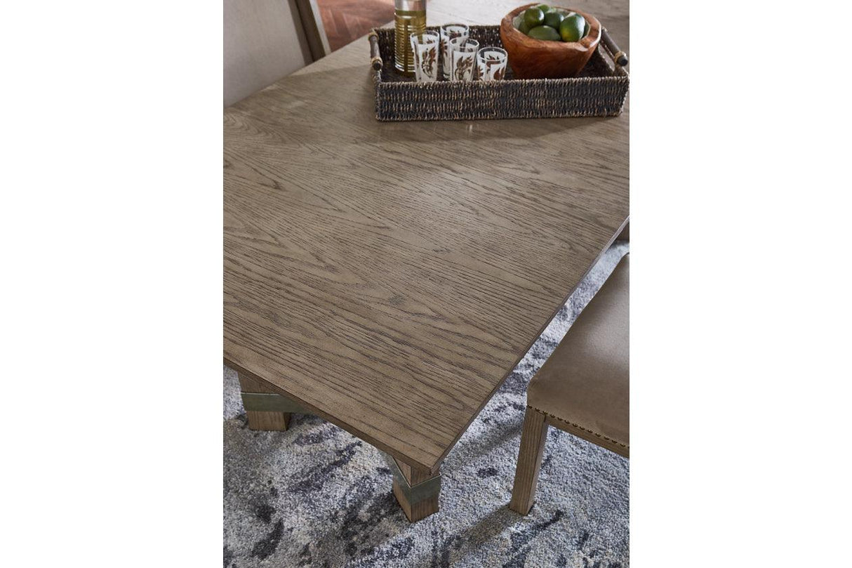 Chrestner Gray Dining Table by Ashley at Eve Furniture