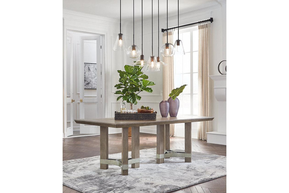 Chrestner Gray Dining Table by Ashley at Eve Furniture