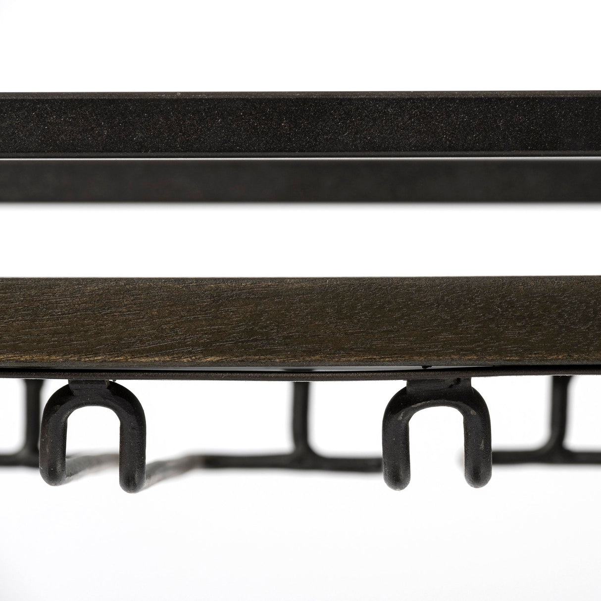 Chriselle Black Metal And Glass Two Tier Bar Cart by Mercana at Eve Furniture