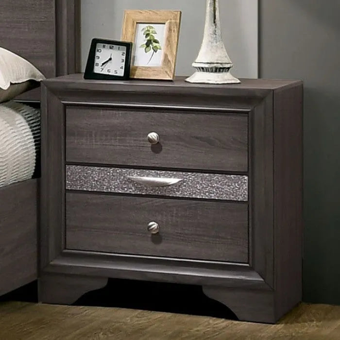 Chrissy Gray 4-Piece Queen Bedroom Set by Furniture of America at Eve Furniture