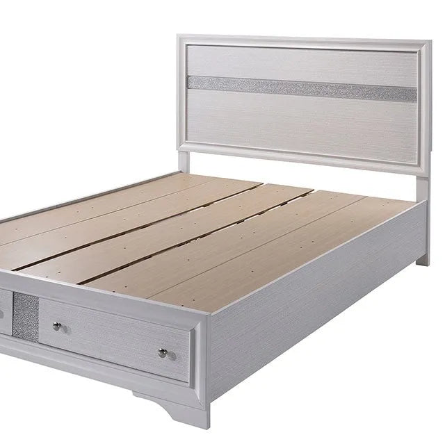 Chrissy White 4-Piece Queen Bedroom Set by Furniture of America at Eve Furniture