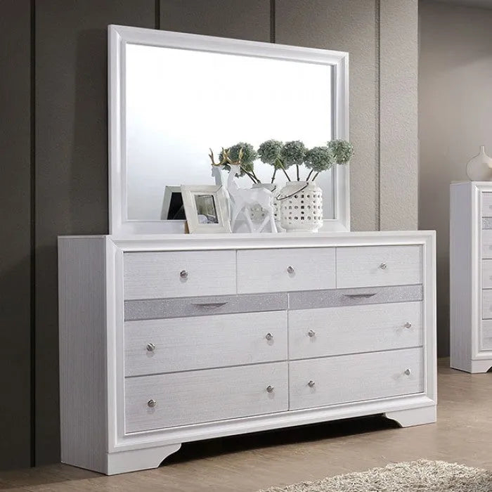 Chrissy White 4-Piece Queen Bedroom Set by Furniture of America at Eve Furniture