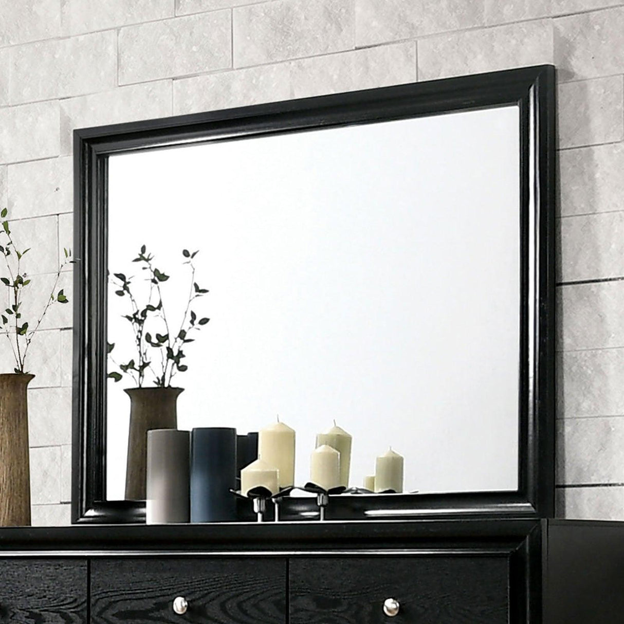 Chrissy Black Mirror by Furniture of America at Eve Furniture