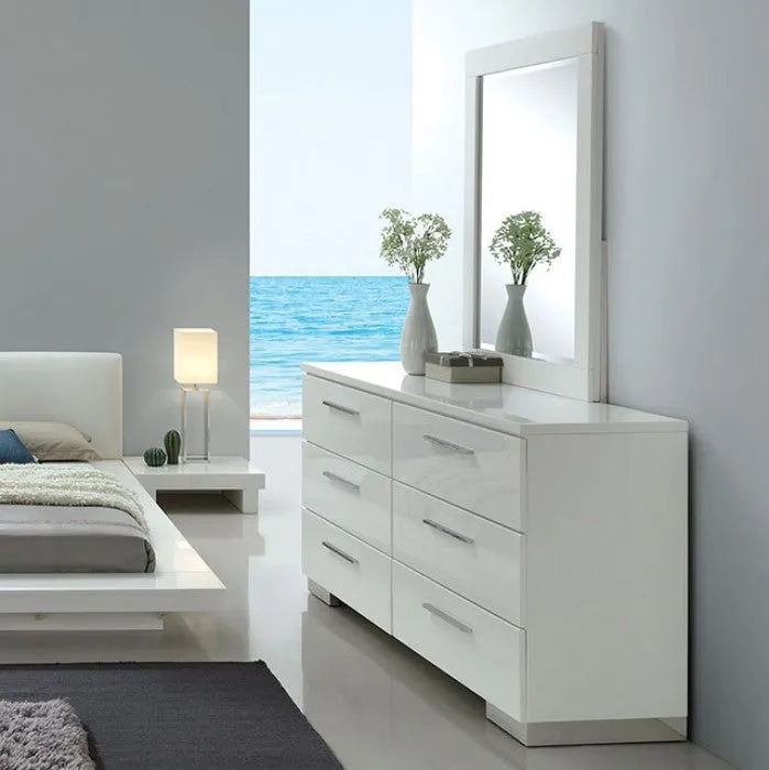Christie White 5-Piece Queen Bedroom Set by Furniture of America at Eve Furniture