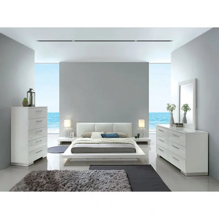 Christie White 4-Piece Queen Bedroom Set by Furniture of America at Eve Furniture