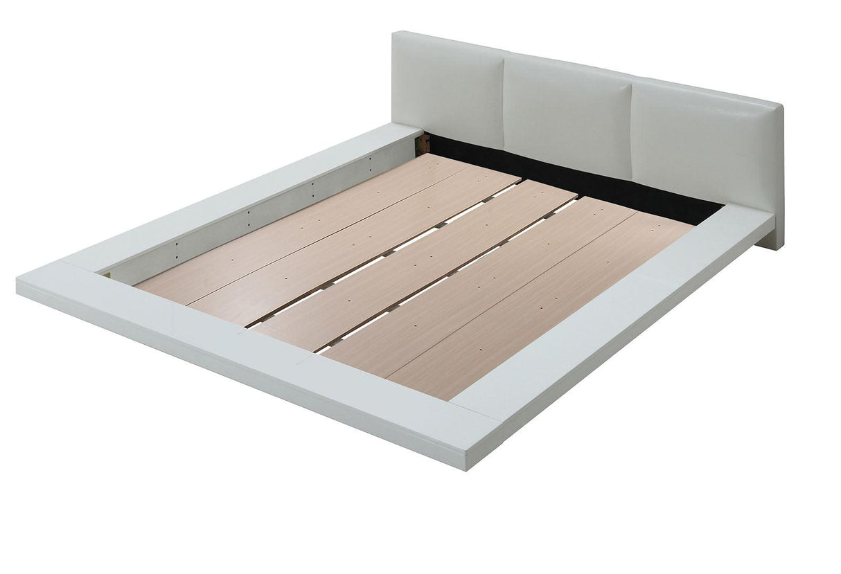 Christie White King Platform Bed by Furniture of America at Eve Furniture