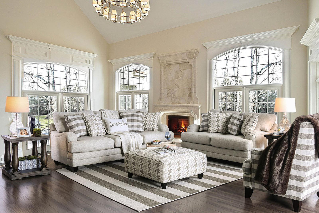 Christine Pattern Chair by Furniture of America at Eve Furniture