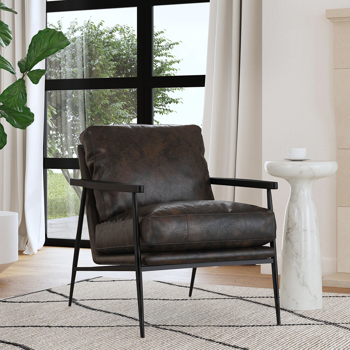 Christopher Black Club Chair by Classic Home at Eve Furniture