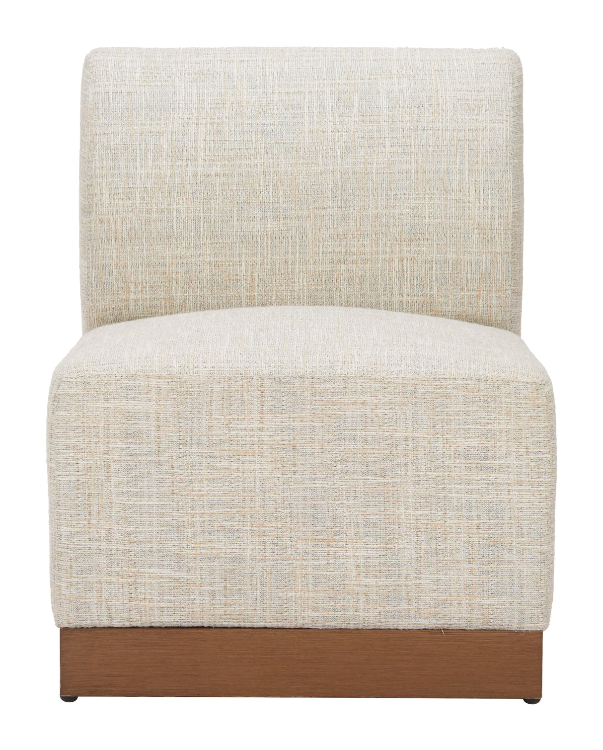 Christy Beige Outdoor Armless Chair by Zuomod at Eve Furniture