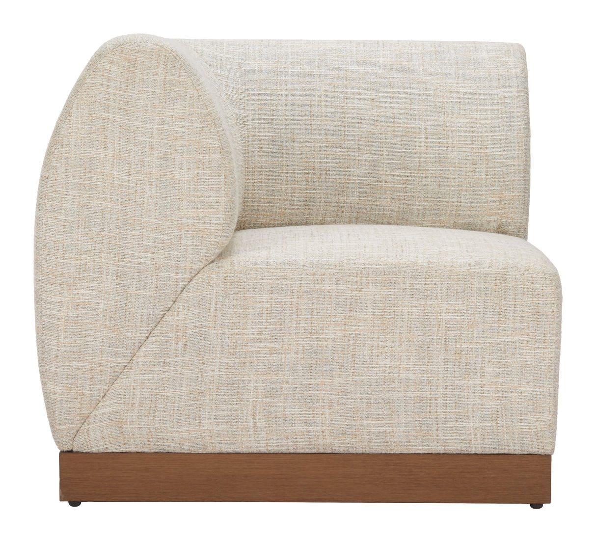 Christy Beige Outdoor Corner Chair by Zuomod at Eve Furniture