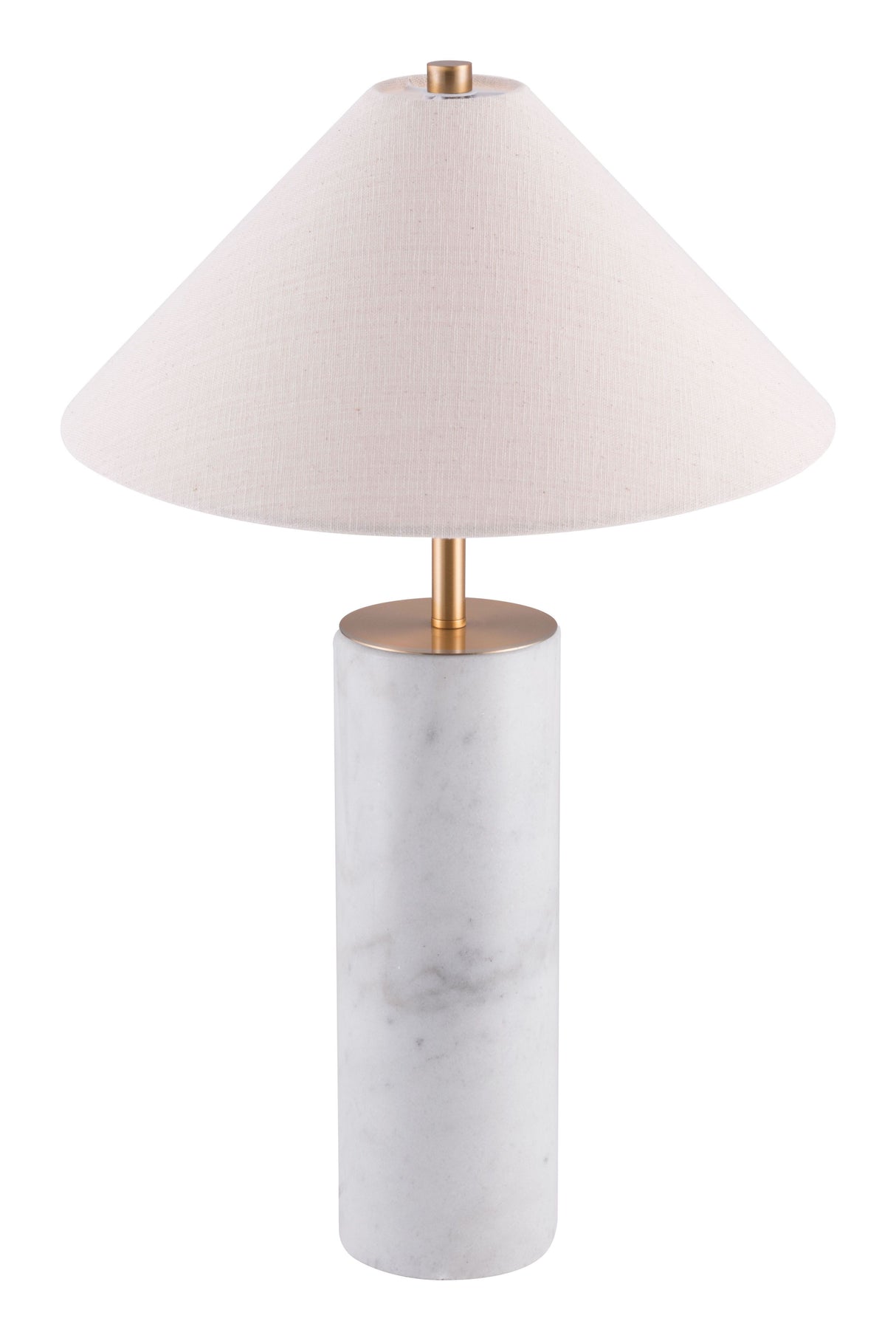 Ciara Table Lamp Beige & White by Zuomod at Eve Furniture