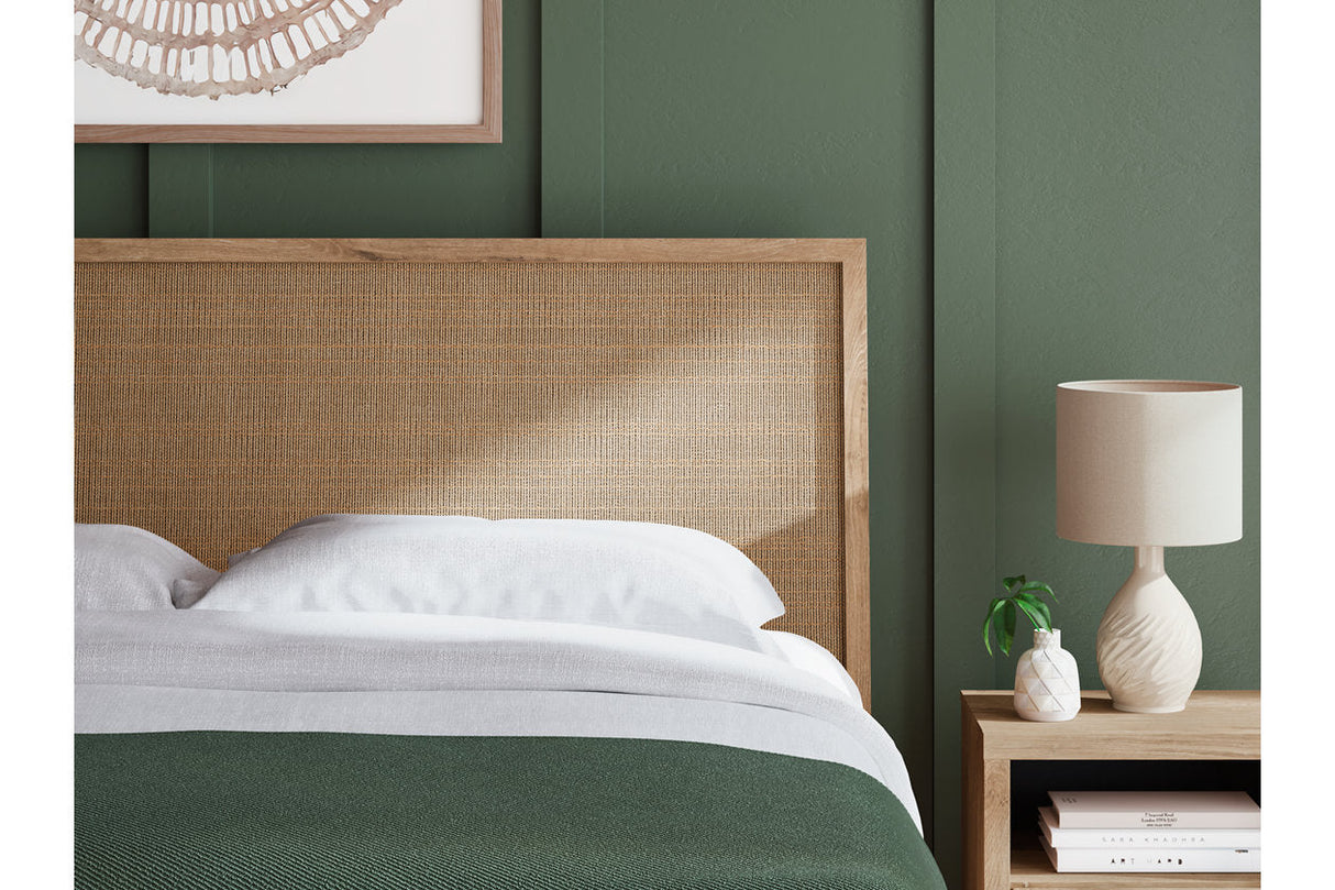 Cielden Tan King Platform Bed by Ashley at Eve Furniture