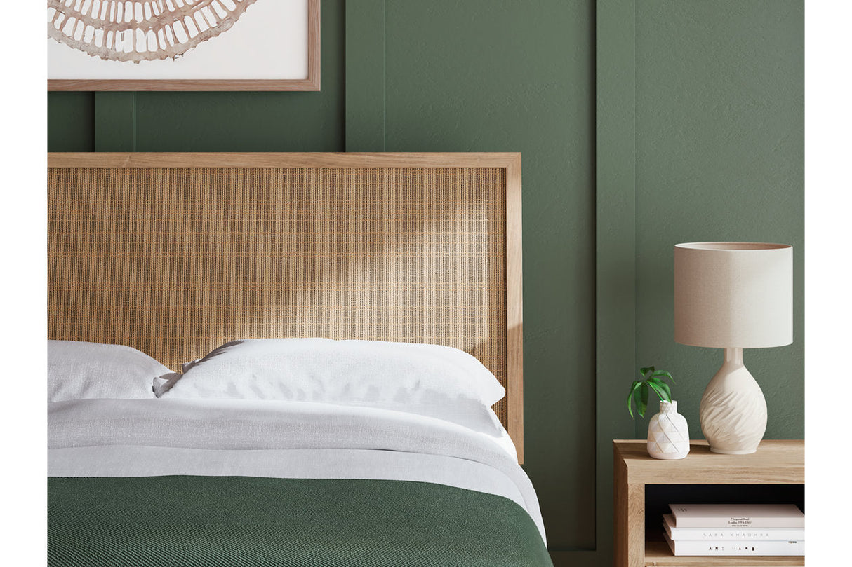 Cielden Tan Queen Platform Bed by Ashley at Eve Furniture