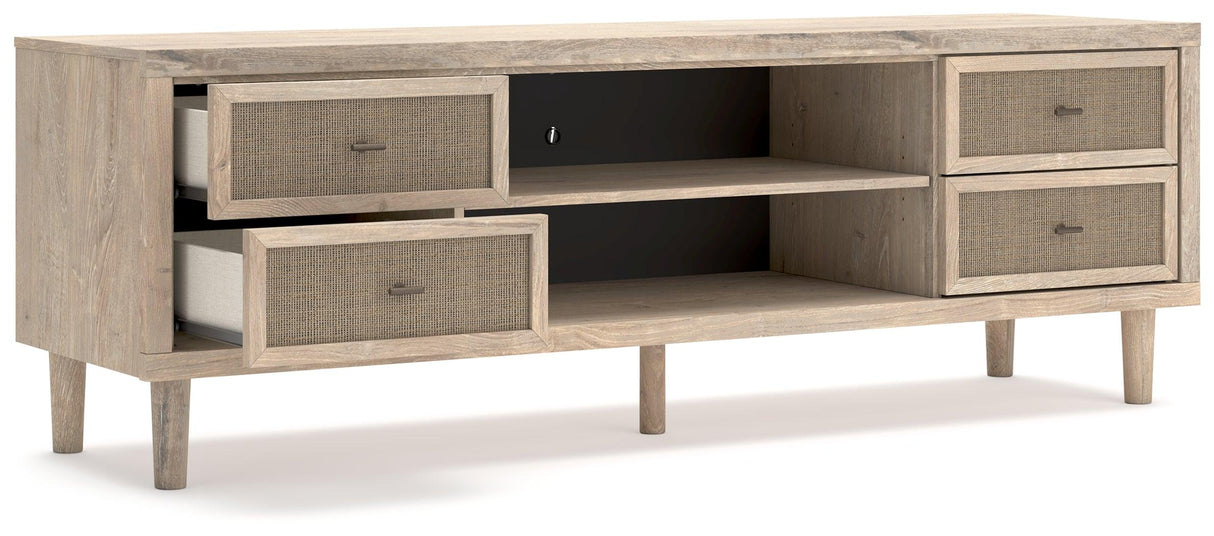 Cielden Two-tone 62" TV Stand by Ashley at Eve Furniture