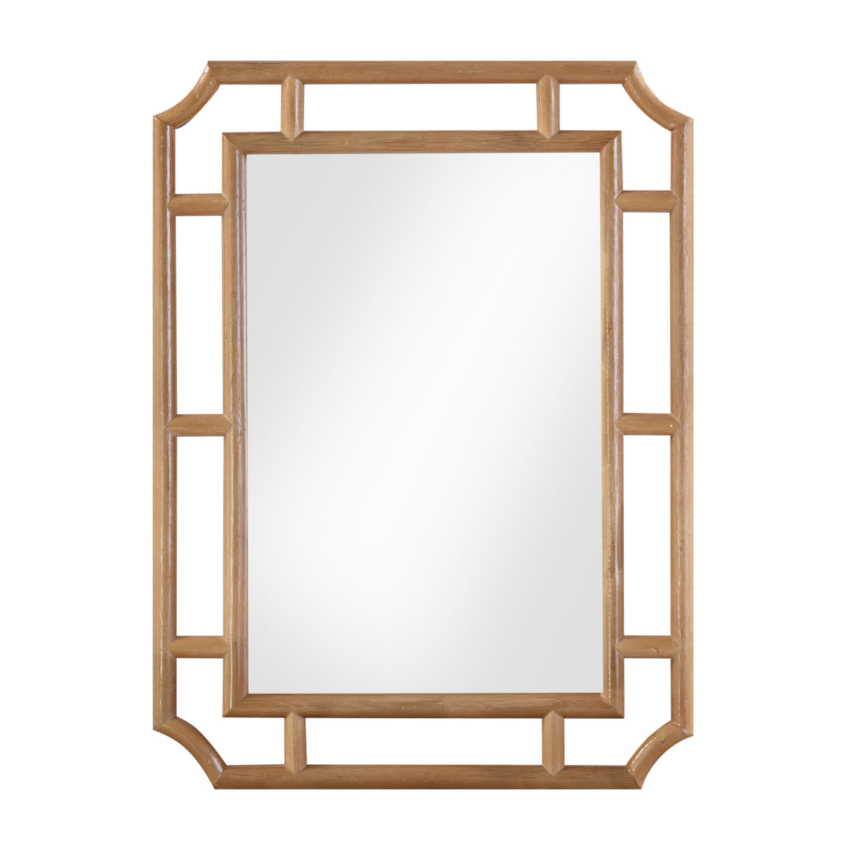 Cienna 24"x32.2" Natural Rattan Wall Mirror by TOV Furniture at Eve Furniture