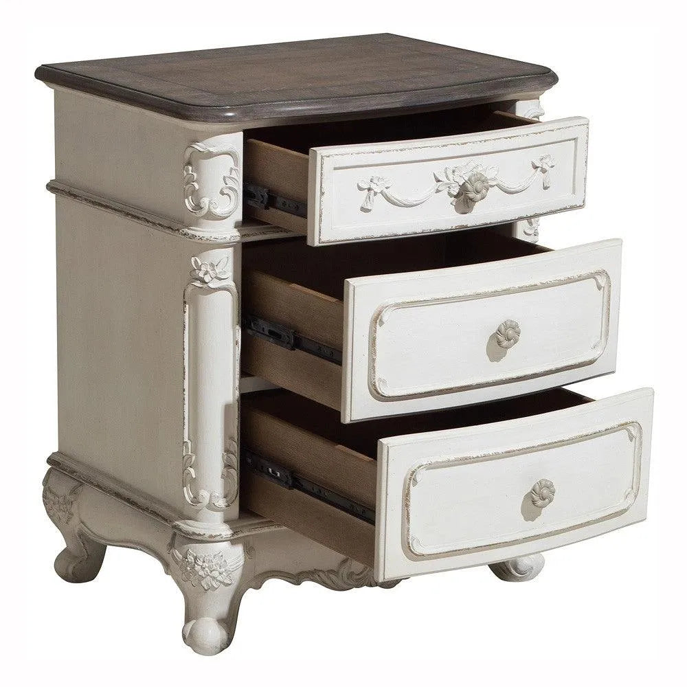 Cinderella Antique White Poster Youth Bedroom Set by Homelegance at Eve Furniture