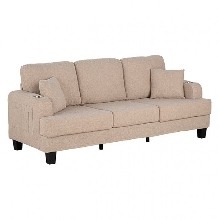 Cinderford Beige Sofa by Furniture of America at Eve Furniture