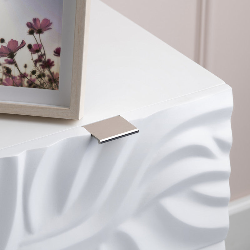 Cirrus White Three-Drawer Chest by Crestview at Eve Furniture