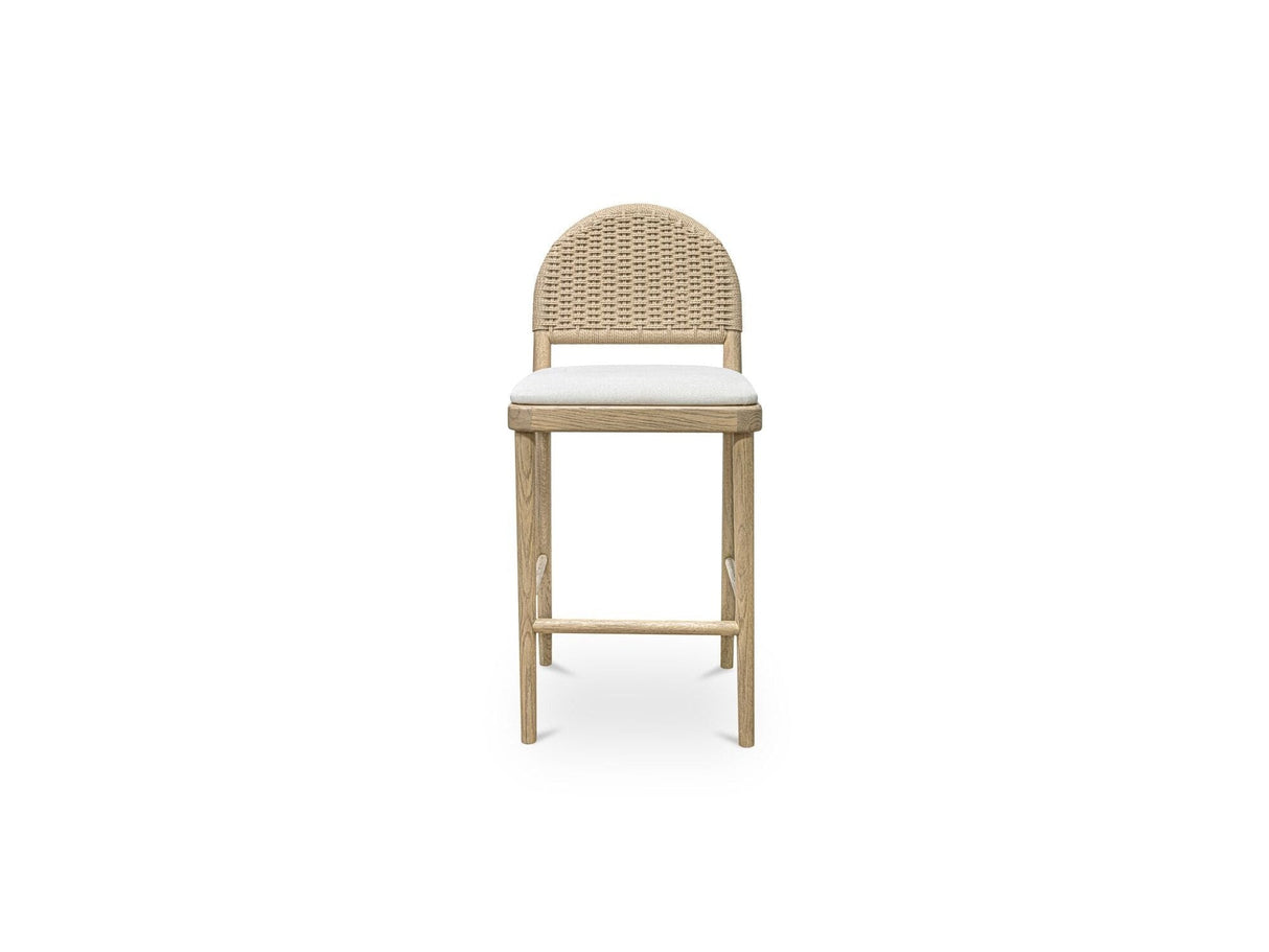 Claire Natural Counter Stool by Moe's Home at Eve Furniture