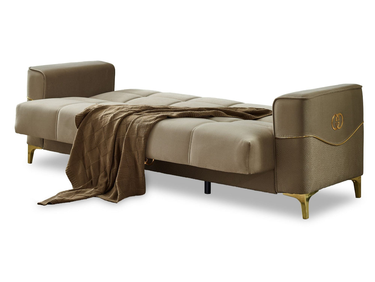 Clara 3-pieces (Sofa & Loveseat & Chair) Livingroom Set in Beige by Furnia at Eve Furniture