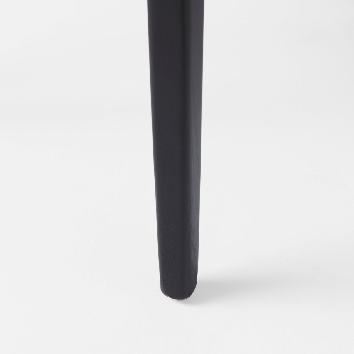 Clara Black Beech Wood W/ Cream Fabric Seat and Cane Back Armless Dining Chair, Set of 2 by Mercana at Eve Furniture