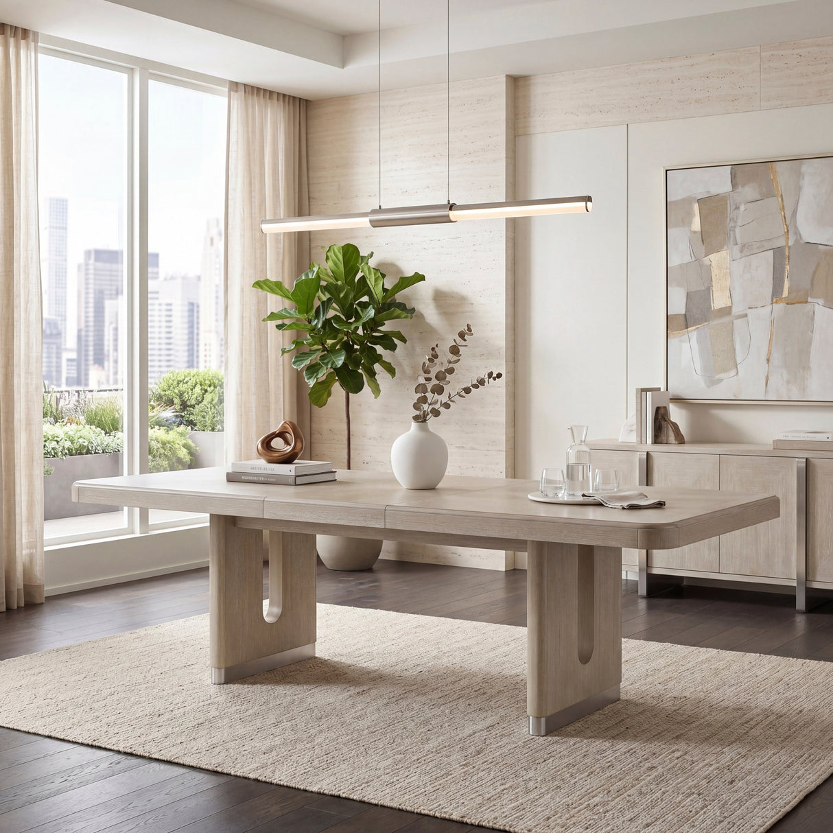 Clara Light Gray 5-Piece Expandable Dining Set by Homelegance at Eve Furniture