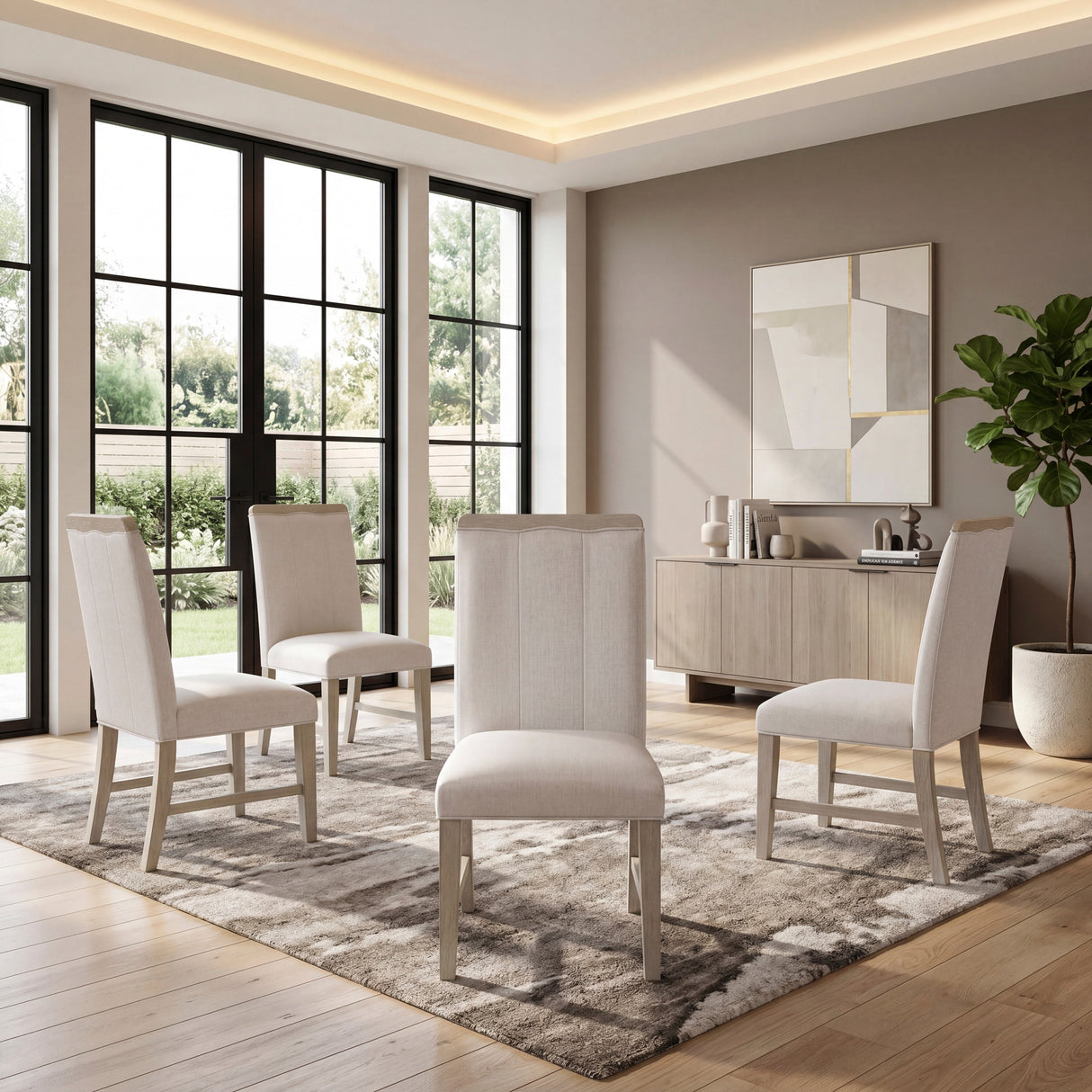 Clara Light Gray Dining Side Chair, Set of 2 by Homelegance at Eve Furniture