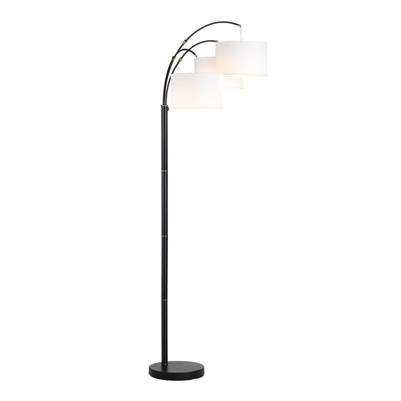 Claremont Black Floor Lamp by Crestview at Eve Furniture