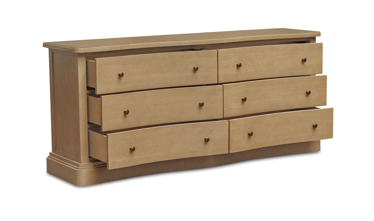 Clarence 6 Drawer Dresser Natural by Moe's Home at Eve Furniture